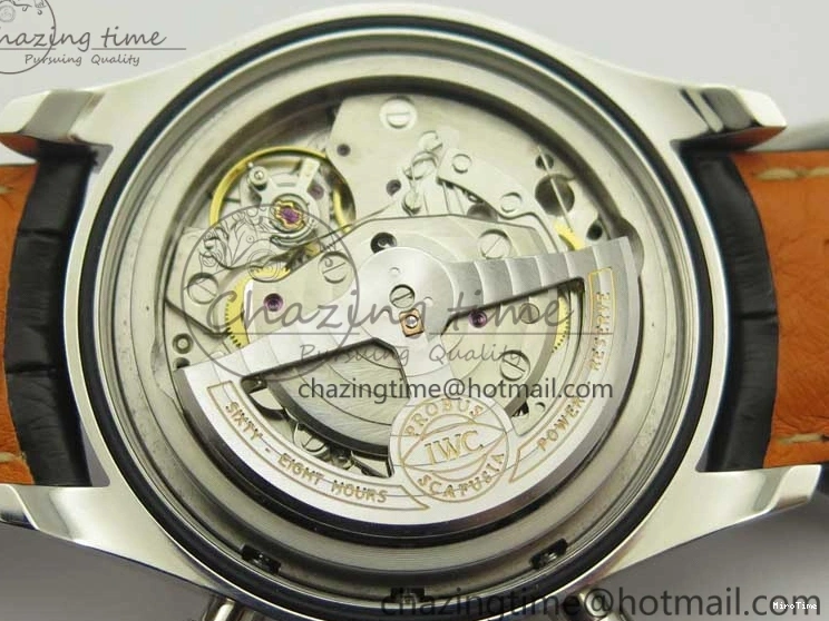 MIROTIME 0213 Portuguese Chrono SS ZF 1:1 Best Edition Gray Dial SS On Black Leather Strap A ZipUp 7215